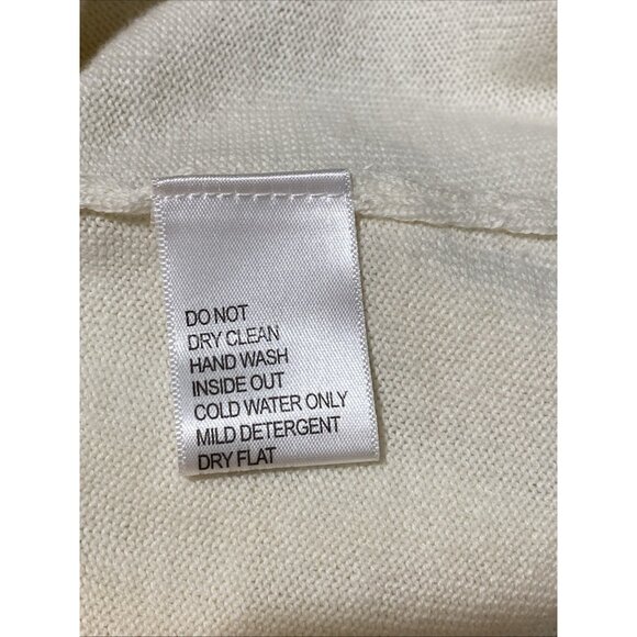 Jack B. Quick Holiday Beaded Poinsettia Appliqued Christmas Sweater Womens L - Picture 9 of 10